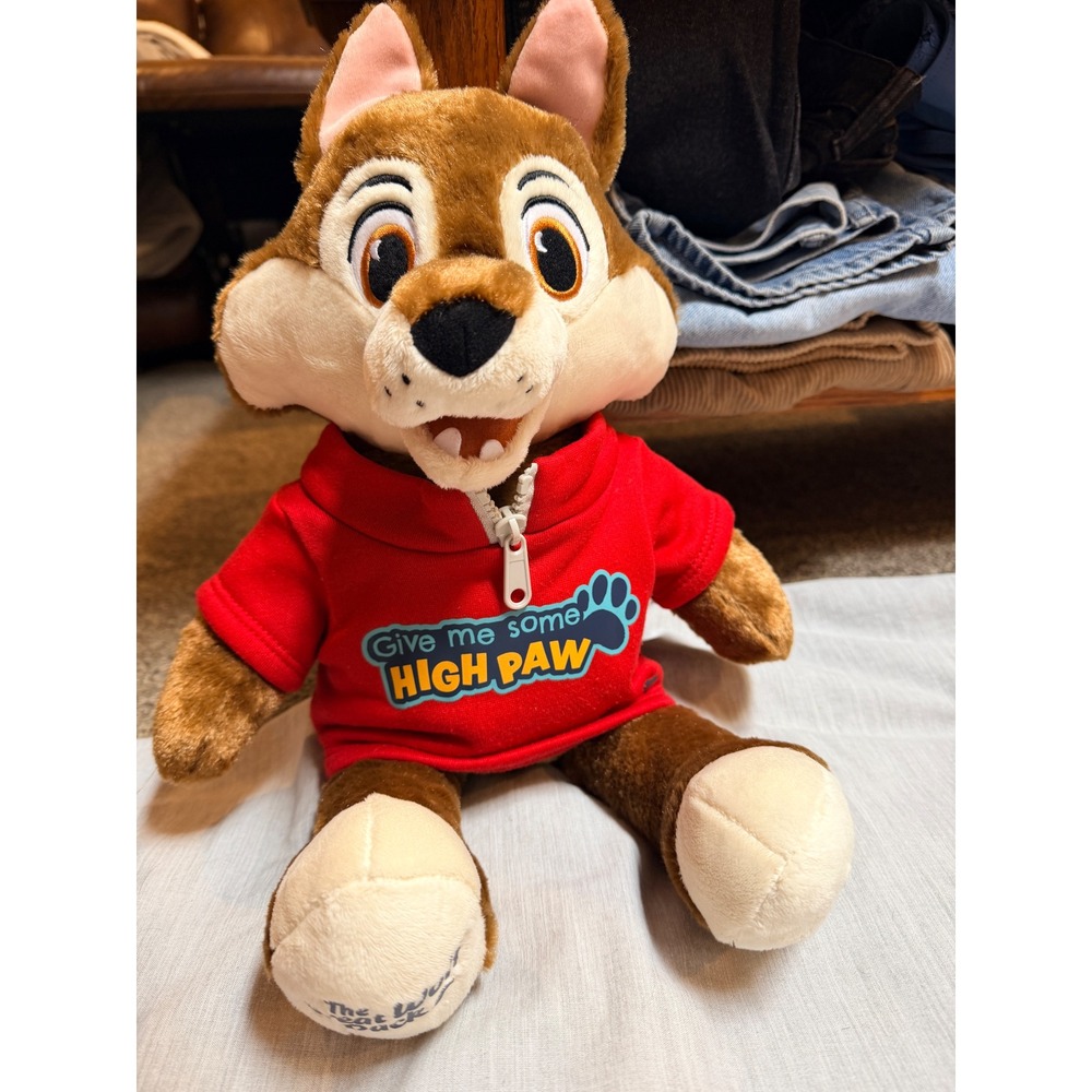 Build-A-Bear Wiley Wolf The Great Wolf Pack Plush Stuffed Animal Red Hoodie